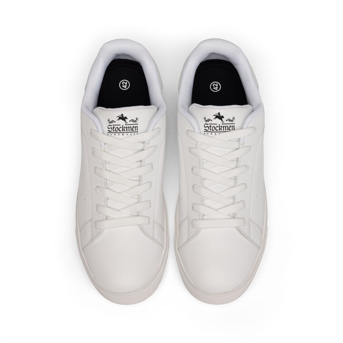 OUTBACK Men's White Leather Sneakers