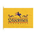 Stockmen Australia Double-Sided Outdoor Flag – Yellow Equestrian Farm Decor