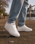OUTBACK Men's White Leather Sneakers