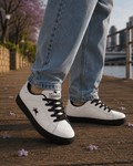 OUTBACK Women’s Black/White Leather Sneakers