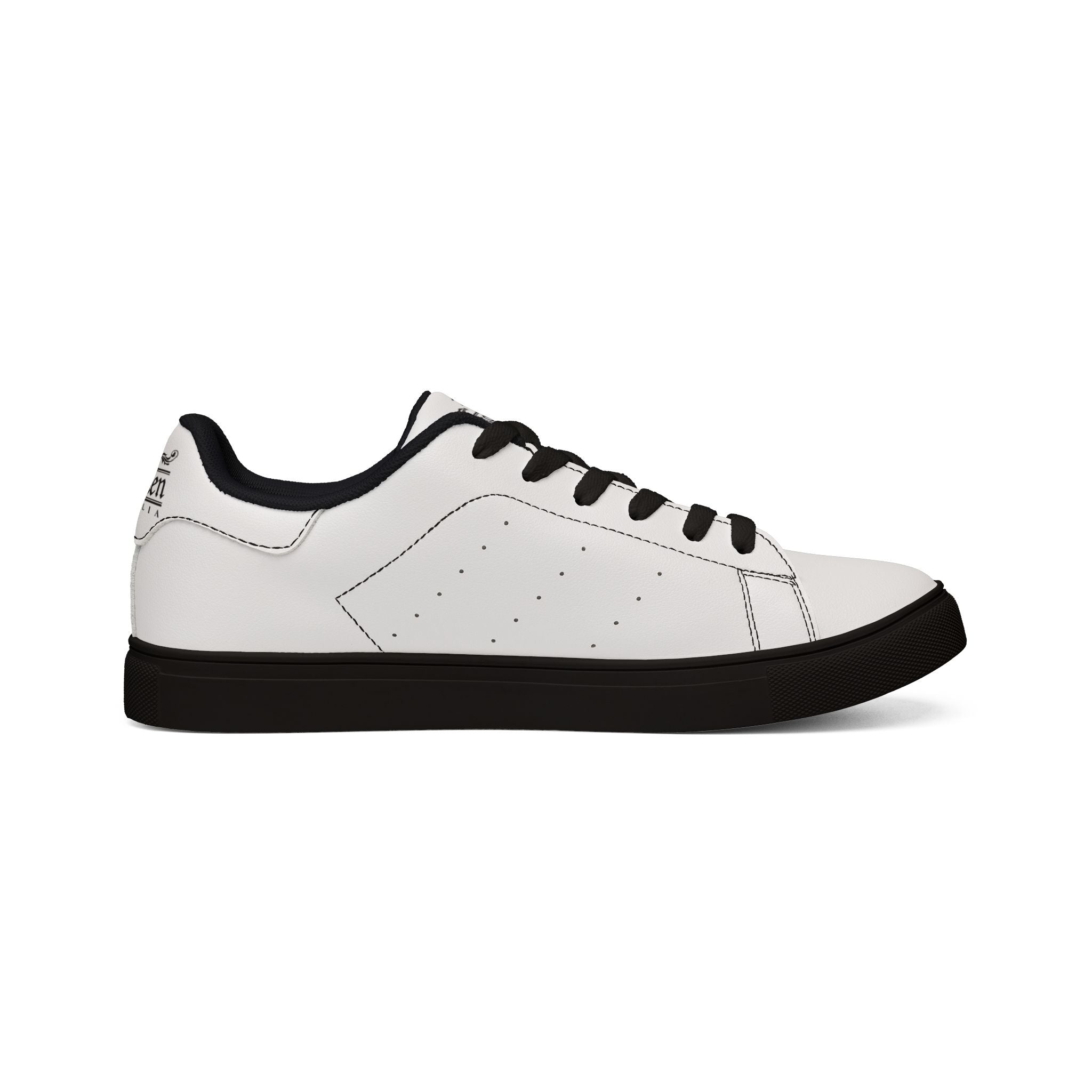 OUTBACK Men's Black/White Leather Sneakers