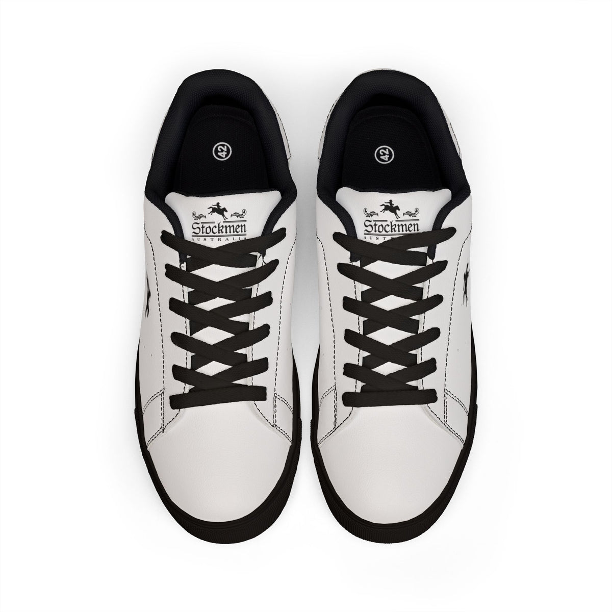 OUTBACK Women’s Black/White Leather Sneakers