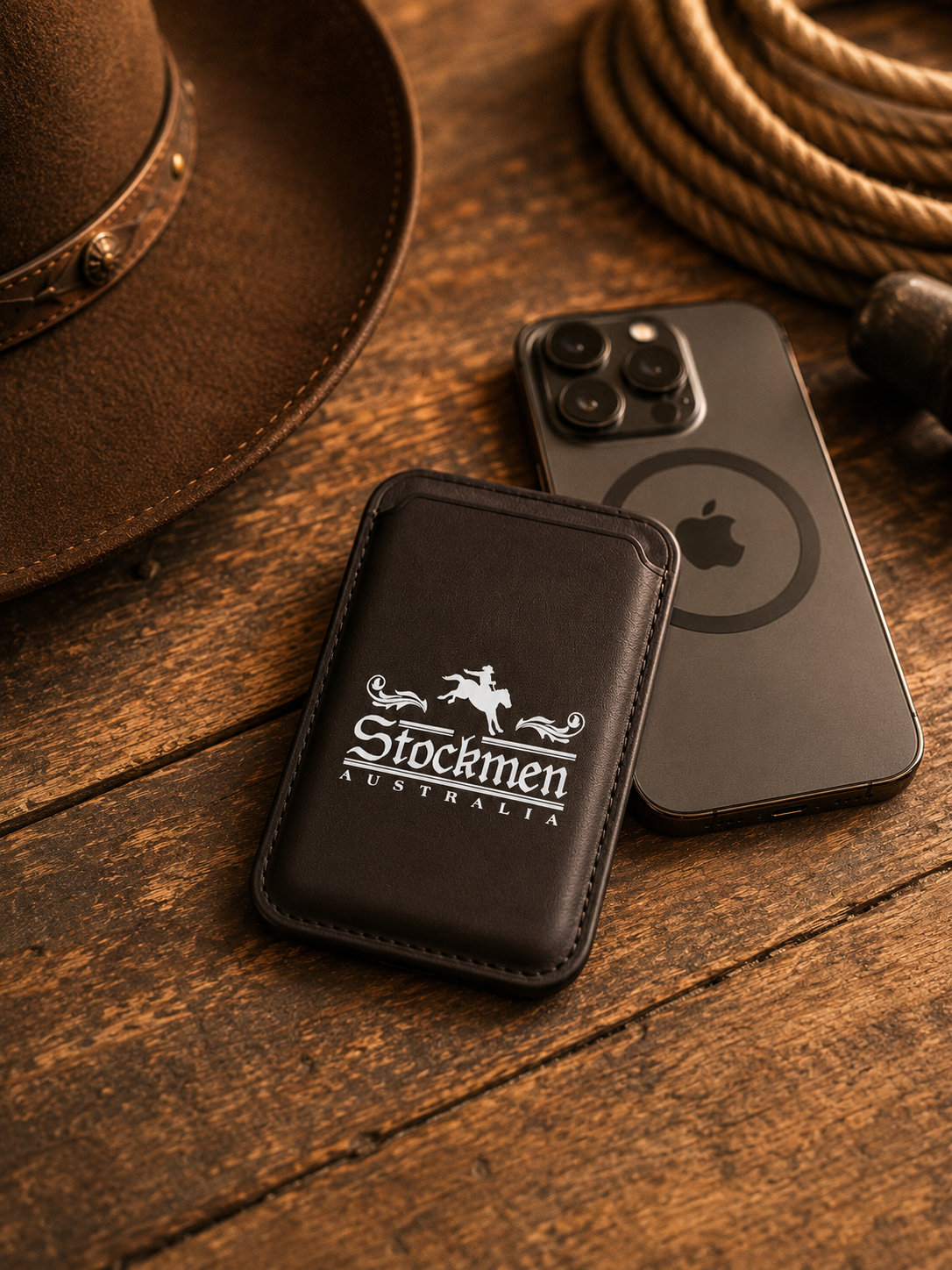 Vegan MagSafe Wallet — Stockmen Australia Leather-Free Card Holder